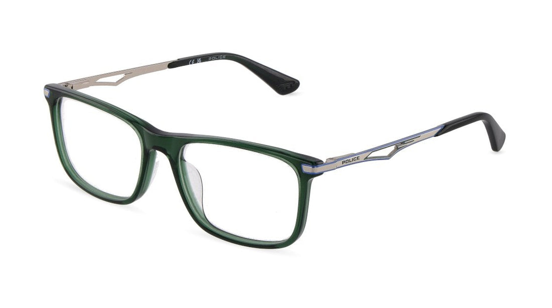 Brillen police vk178 0g61 verde square infantil größe 52mm - Hauptansicht