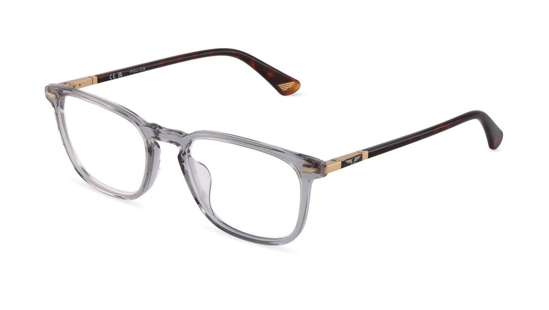 Óculos graduados police vplf81 07t1 beige square masculino tamanho 52mm - Vista principal