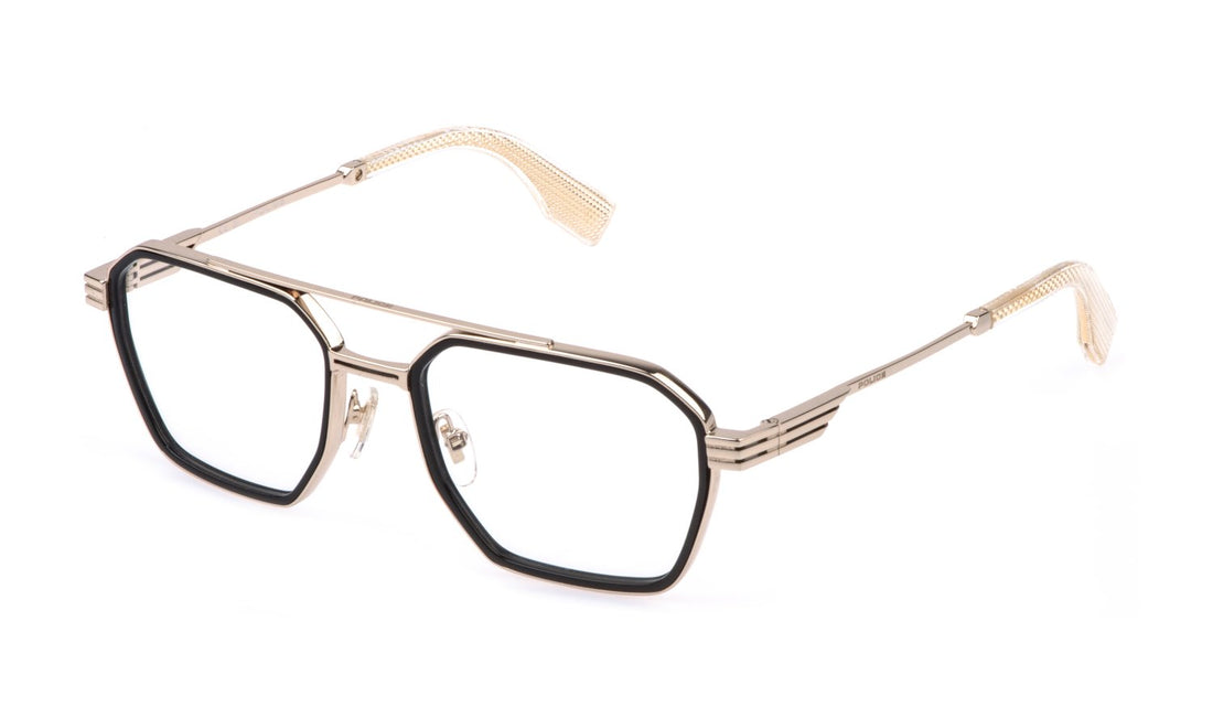 Brillen police vplq76z 300y dorado geometric masculino größe 55mm - Hauptansicht