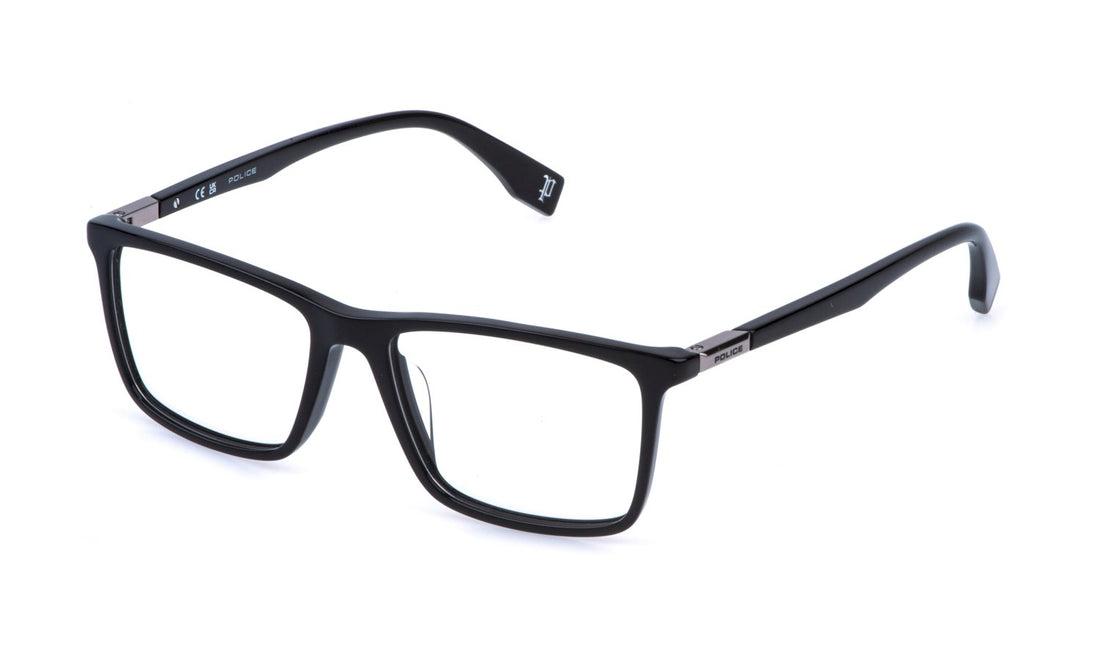 Prescription glasses police vplr58 0700 negro square masculino size 53mm - Main view