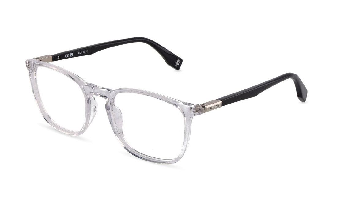 Brillen police vplr59 0880 transparente square masculino größe 53mm - Hauptansicht