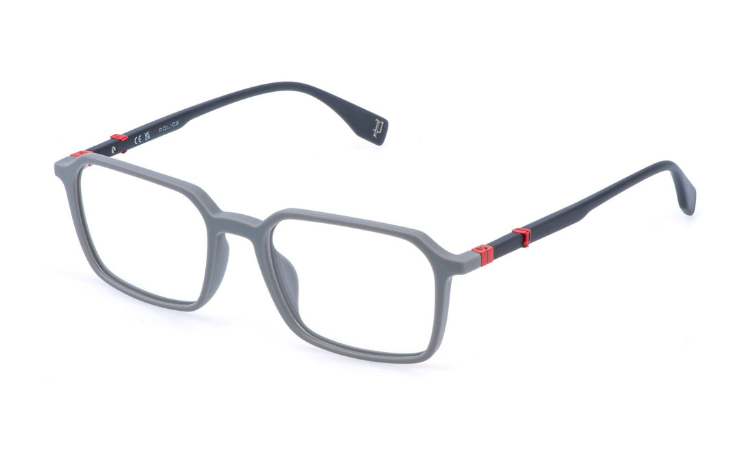 Prescription glasses police vplr60 0r43 gris geometric masculino size 52mm - Main view