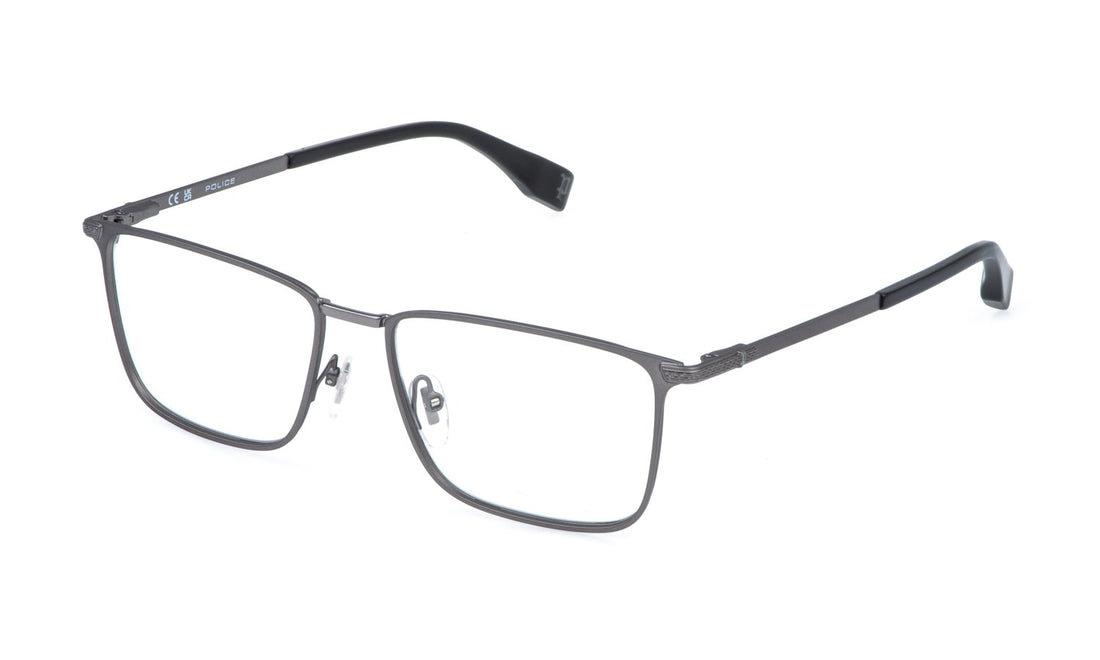 Prescription glasses police vplr64 0e56 plateado square masculino size 54mm - Main view