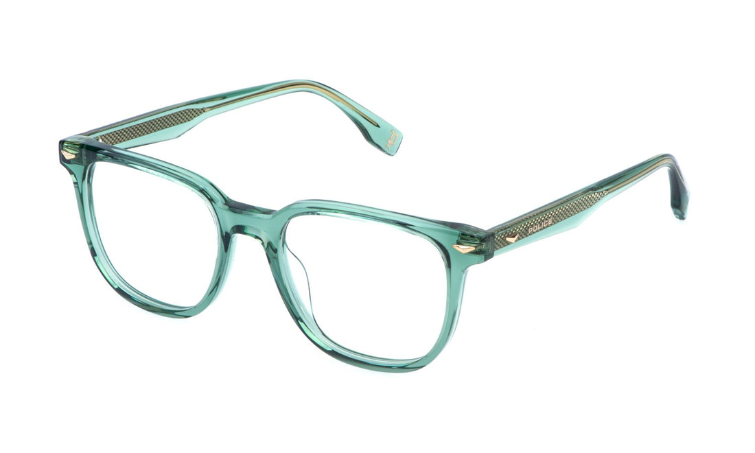 Prescription glasses police vplr65e 03ge verde pantos masculino size 51mm - Main view