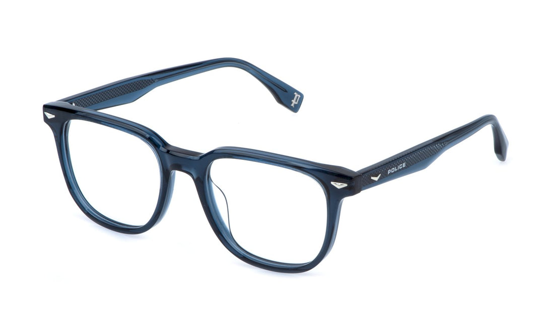 Prescription glasses police vplr65e 0892 azul pantos masculino size 51mm - Main view