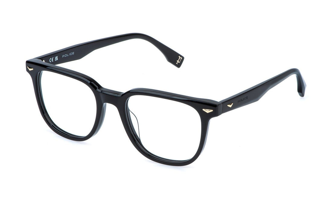 Prescription glasses police vplr65 0700 negro pantos masculino size 51mm - Main view