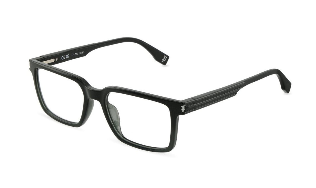 Brillen police vplu53 06qd verde square masculino größe 53mm - Hauptansicht