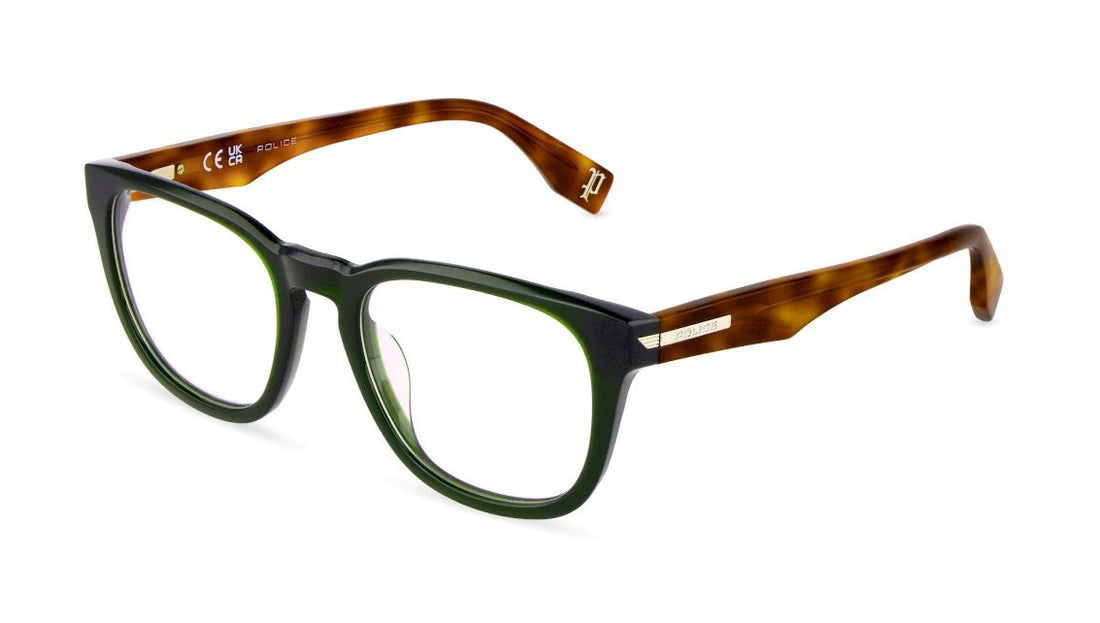Brillen police vplu56 09gt verde square masculino größe 52mm - Hauptansicht