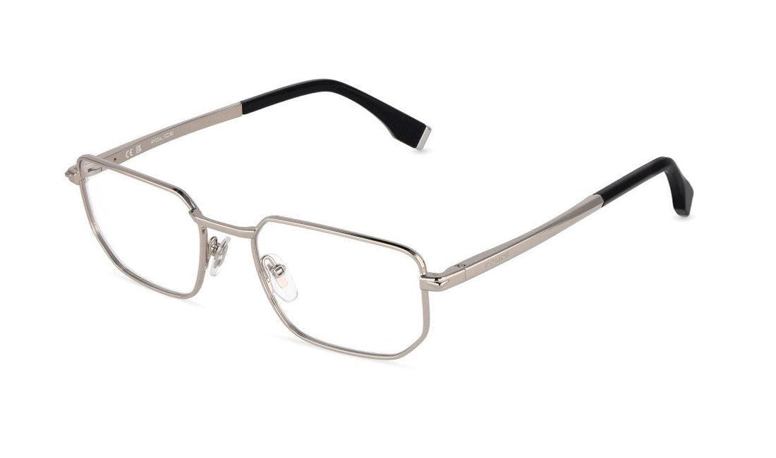 Brillen police vplu58 0579 plateado geometric masculino größe 53mm - Hauptansicht