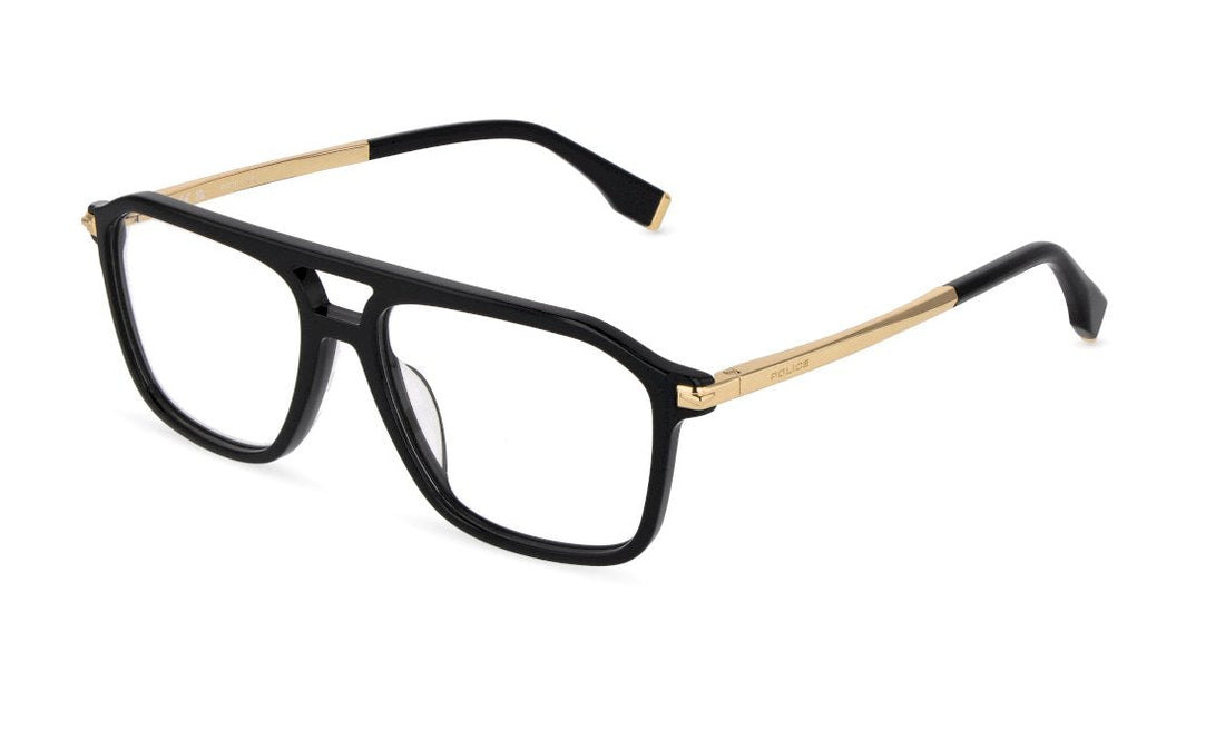 Brillen police vplu59 0700 negro geometric masculino größe 56mm - Hauptansicht