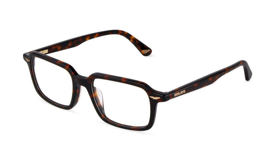 Brillen police vplu61 02bm havana square masculino größe 51mm - Hauptansicht