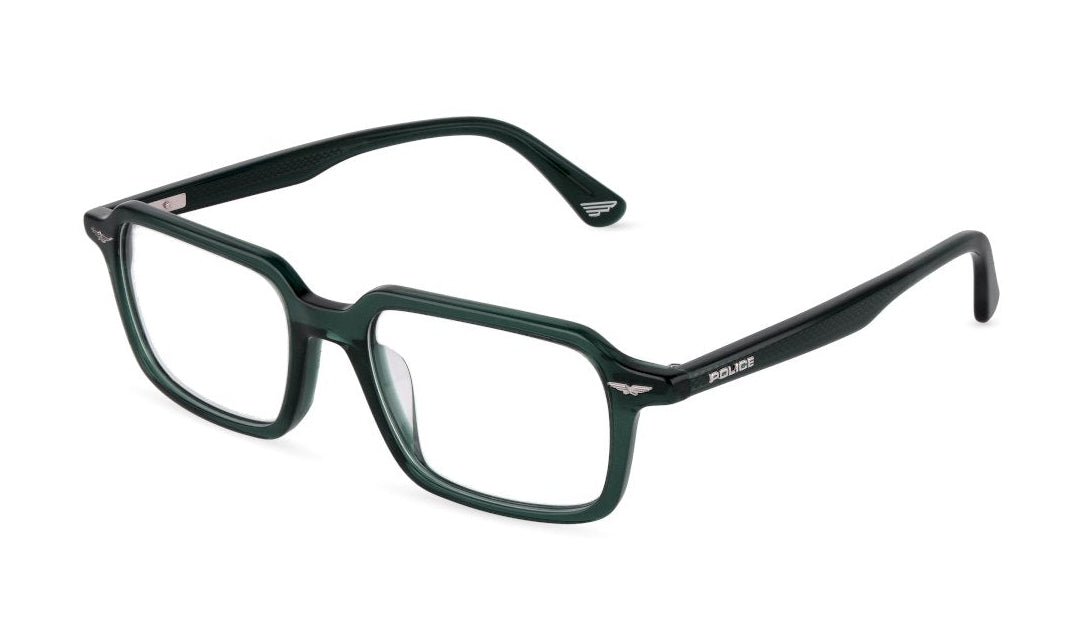 Brillen police vplu61 0m40 verde square masculino größe 51mm - Hauptansicht