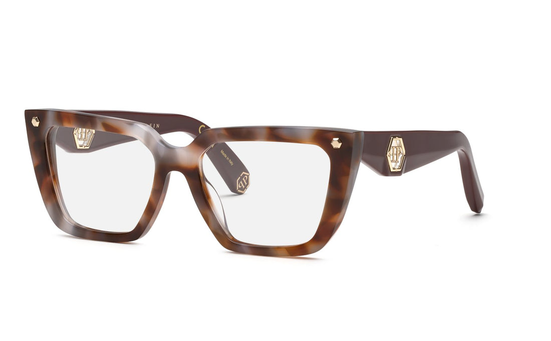 Gafas graduadas philipp plein vpp191 03ka havana square femenino talla 55mm - Vista principal