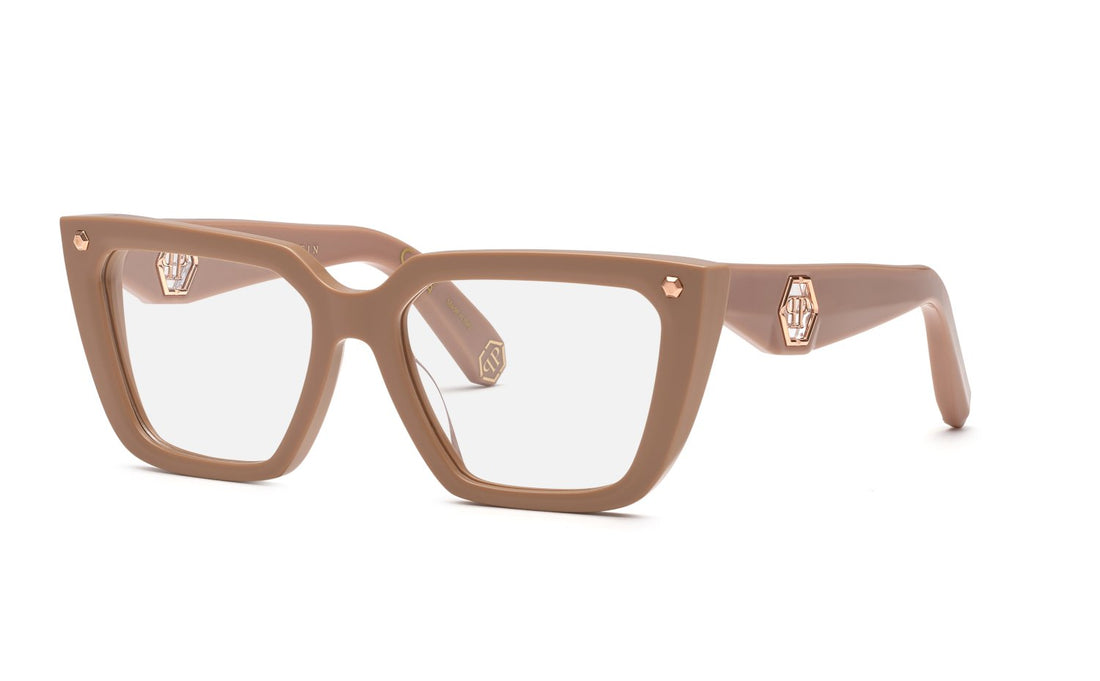 Gafas graduadas philipp plein vpp191 09lh beige square femenino talla 55mm - Vista principal