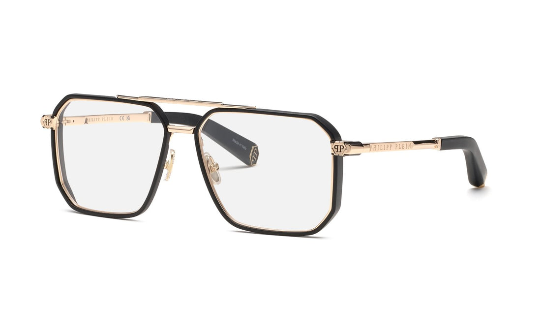 Lunettes de vue philipp plein vpp197m 0300 dorado geometric masculino taille 58mm - Vue principale