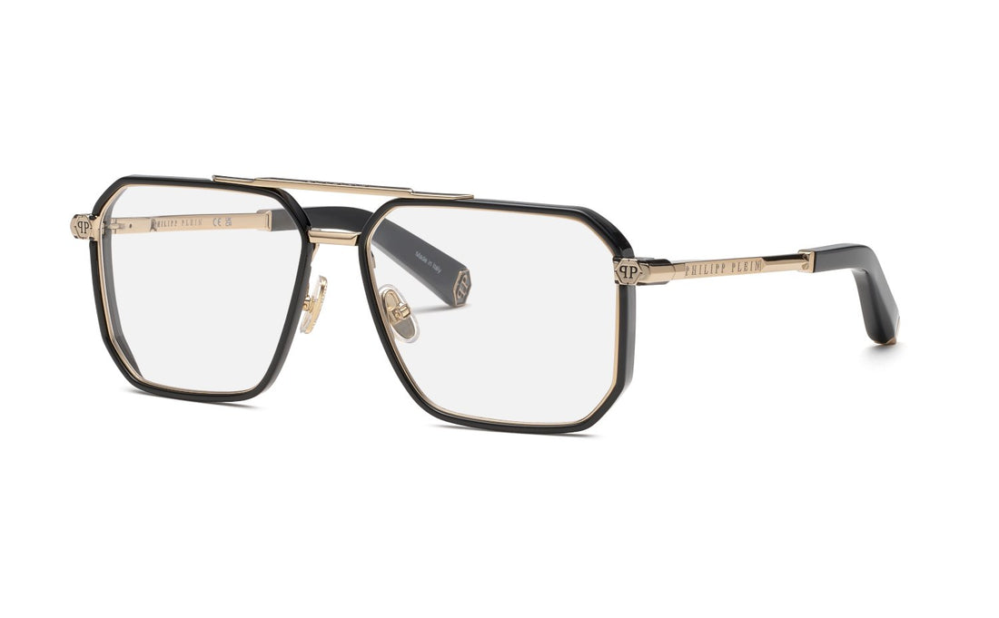 Lunettes de vue philipp plein vpp197m 08ff dorado geometric masculino taille 58mm - Vue principale