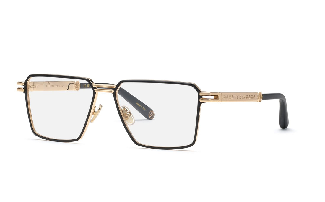 Gafas graduadas philipp plein vpp208m 0302 dorado geometric masculino talla 57mm - Vista principal