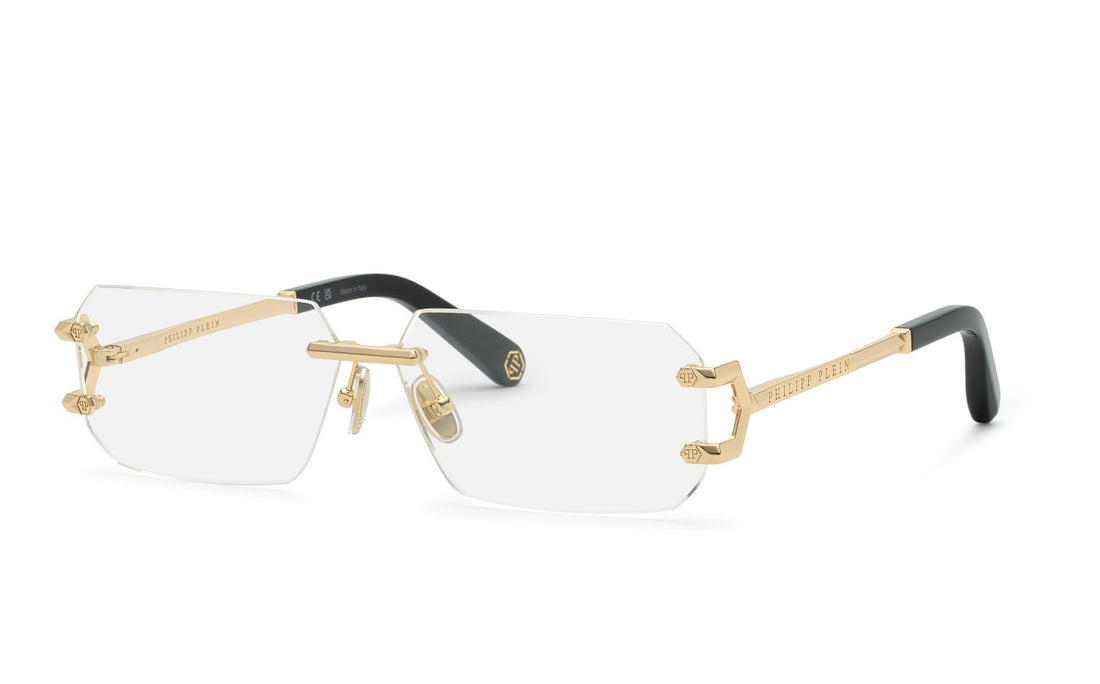 Gafas graduadas philipp plein vpp219m 0300 dorado geometric masculino talla 63mm - Vista principal