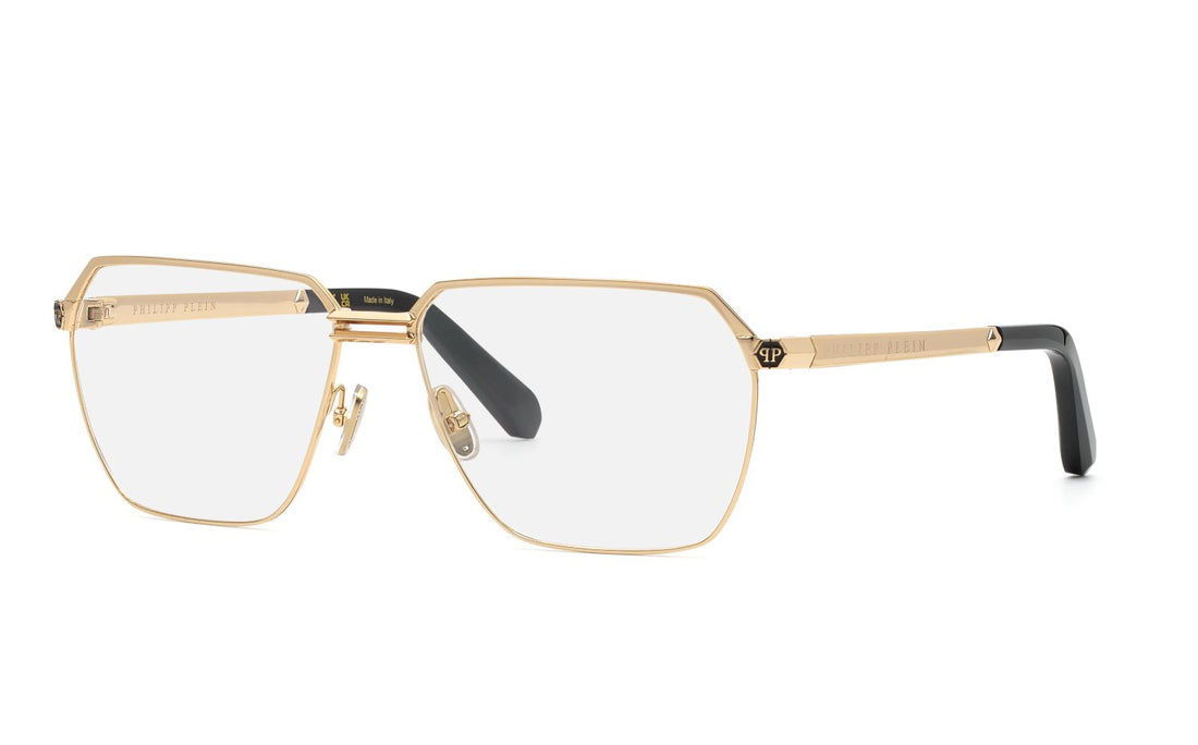 Gafas graduadas philipp plein vpp221m 0300 dorado geometric masculino talla 62mm - Vista principal