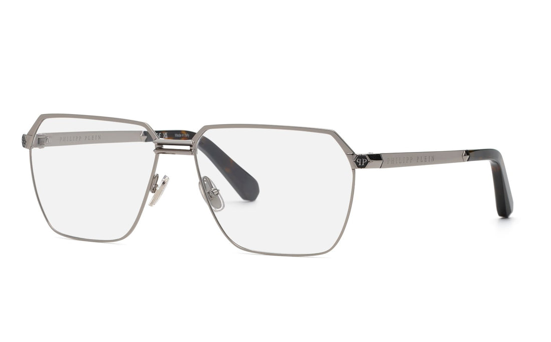 Brillen philipp plein vpp221m 0509 plateado geometric masculino größe 62mm - Hauptansicht