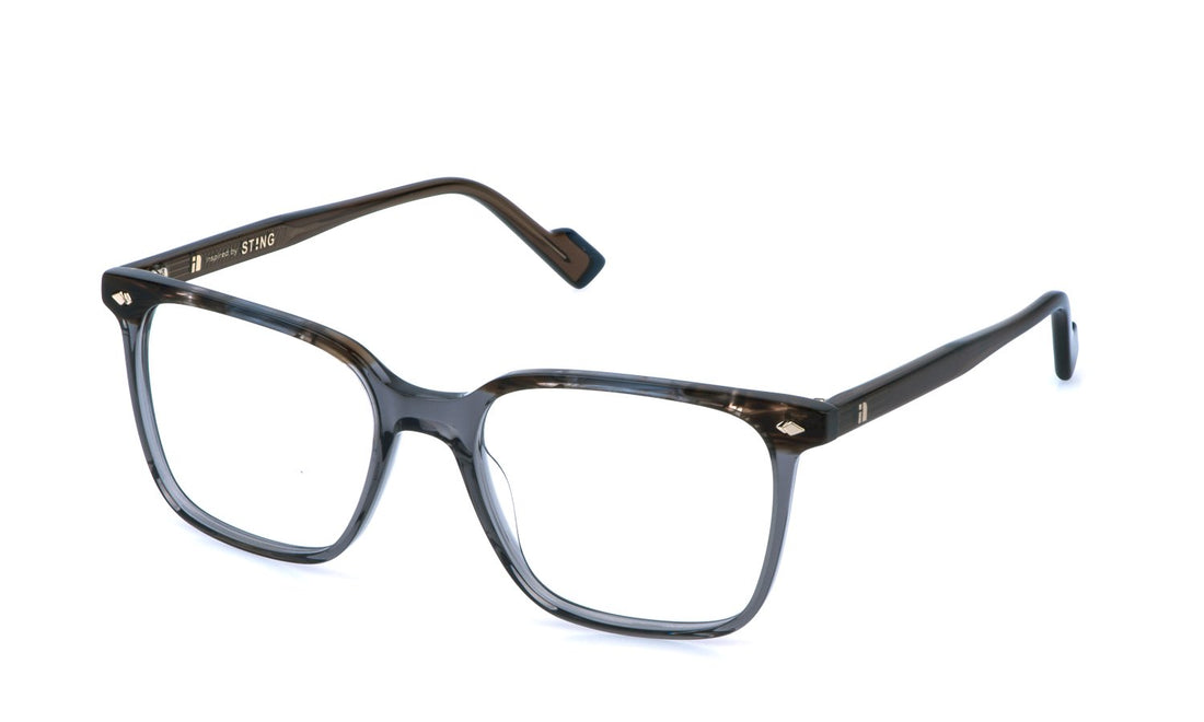 Óculos graduados sting vst590 0868 gris square masculino tamanho 53mm - Vista principal