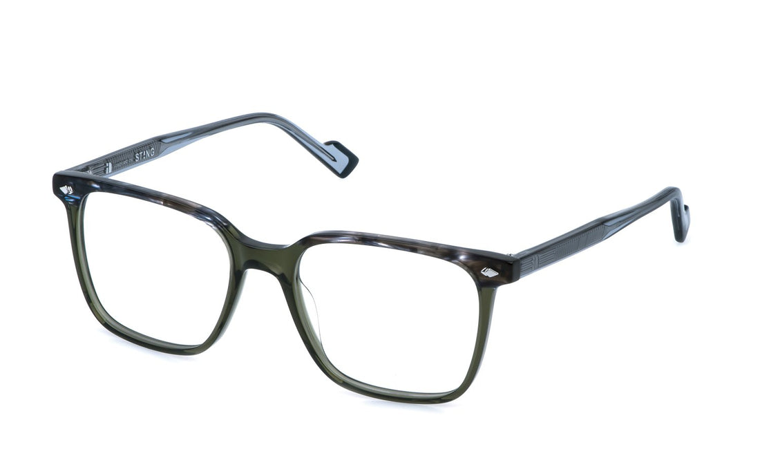 Óculos graduados sting vst590 09hf verde square masculino tamanho 53mm - Vista principal
