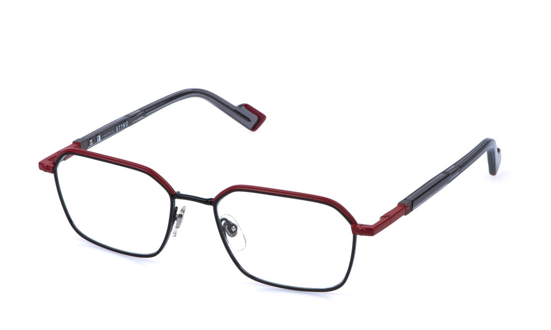Óculos graduados sting vst596 08am negro square masculino tamanho 54mm - Vista principal