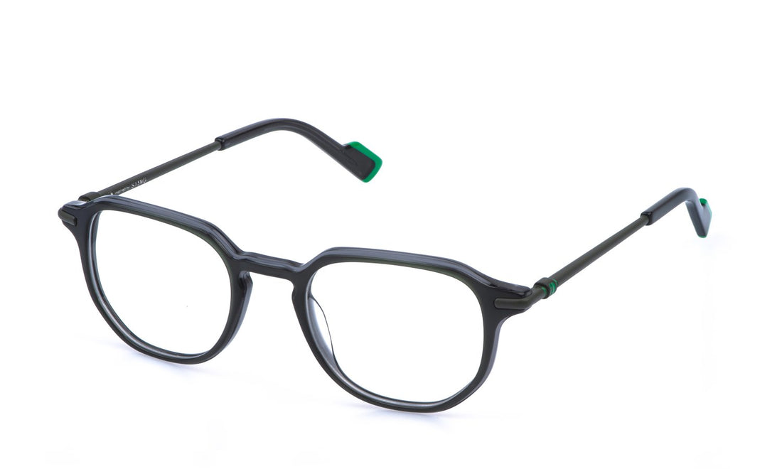 Óculos graduados sting vst598 0912 verde pantos masculino tamanho 49mm - Vista principal