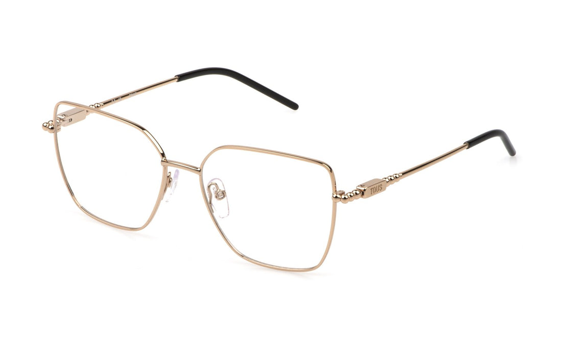 Óculos graduados tous vto494 0300 dorado square femenino tamanho 54mm - Vista principal