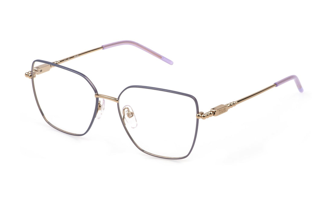 Óculos graduados tous vto494 0f78 dorado square femenino tamanho 54mm - Vista principal