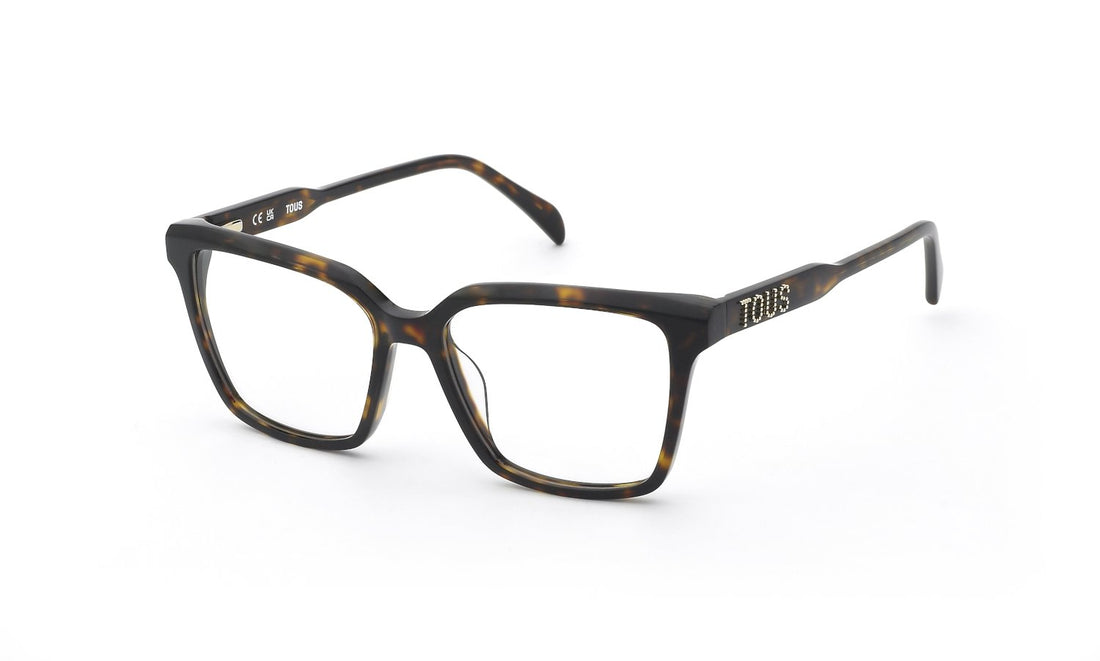 Prescription glasses tous vtoc67 0743 marron square femenino size 53mm - Main view