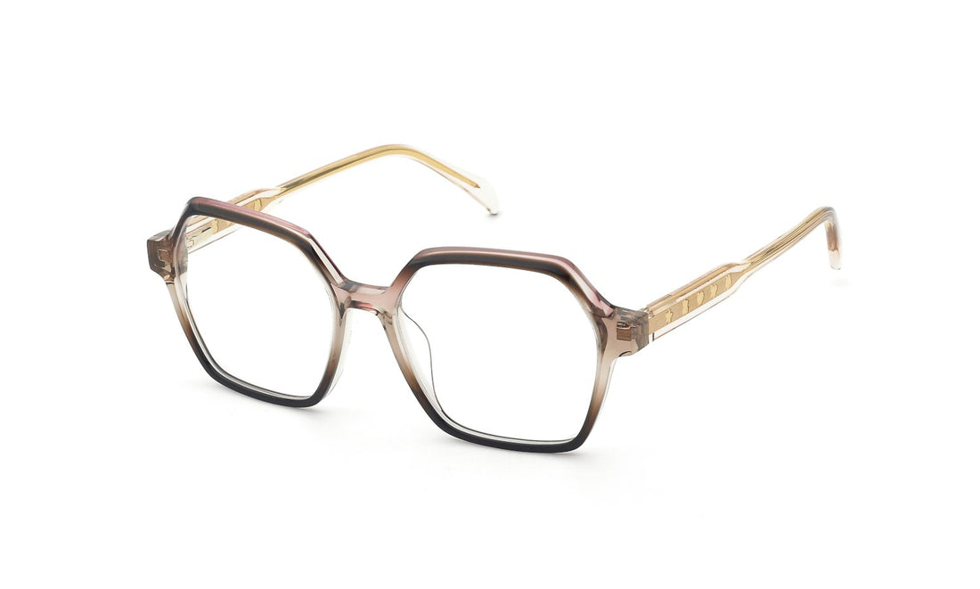 Prescription glasses tous vtoc68v 09pf marron square femenino size 53mm - Main view