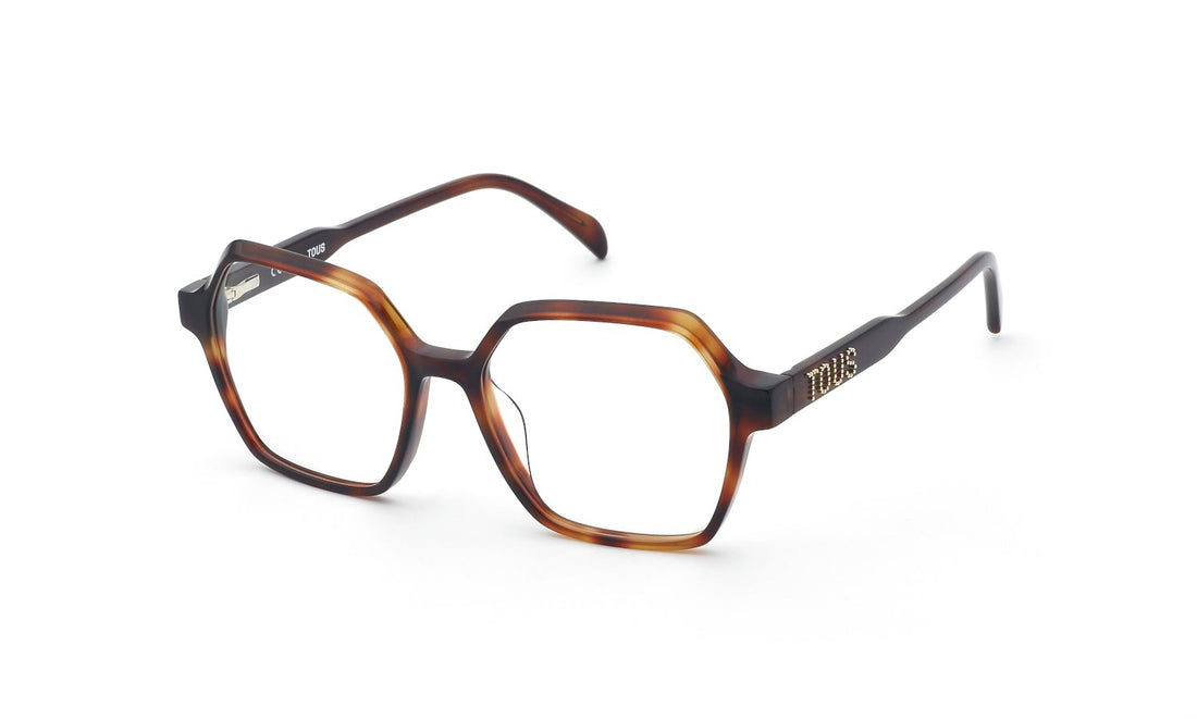 Prescription glasses tous vtoc68 09xw havana square femenino size 53mm - Main view