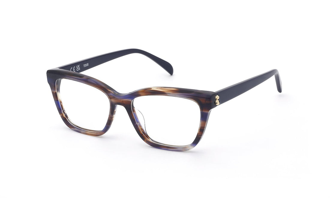 Óculos graduados tous vtod15 09g2 violeta square femenino tamanho 54mm - Vista principal