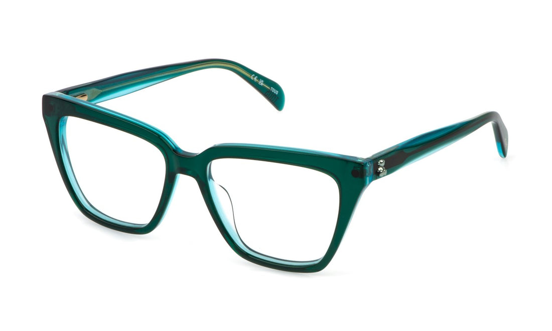 Occhiali da vista tous vtod32 0z48 verde square femenino taglia 53mm - Vista principale
