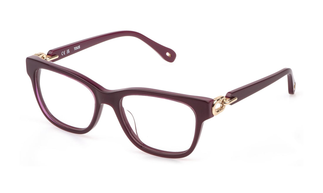 Occhiali da vista tous vtod35 0n41 violeta square femenino taglia 53mm - Vista principale