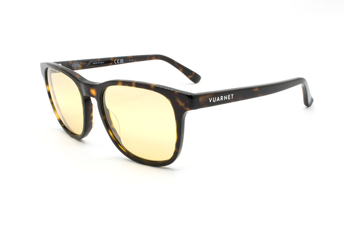 Occhiali da sole vuarnet belvedere 03 vu40012i 52l havana geometric masculino taglia 54mm - Vista principale