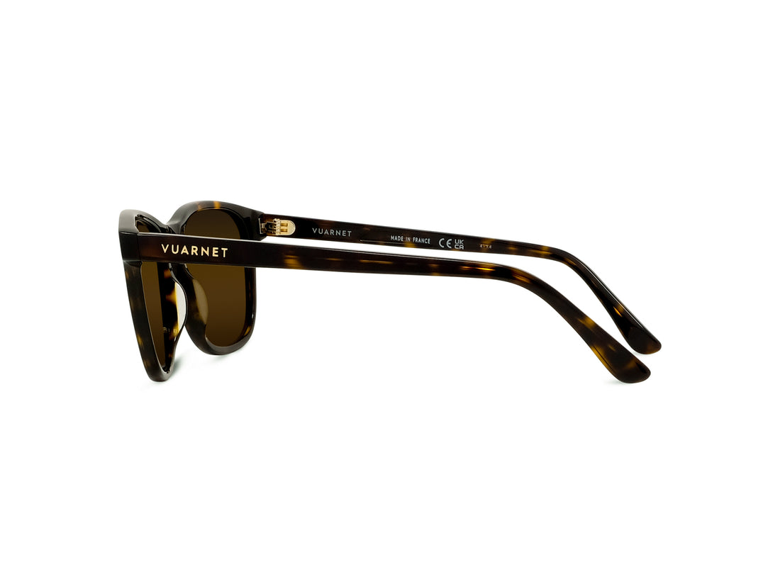 Sunglasses vuarnet belvedere 03 vu40012i 52q havana geometric masculino size 54mm - Detailed view