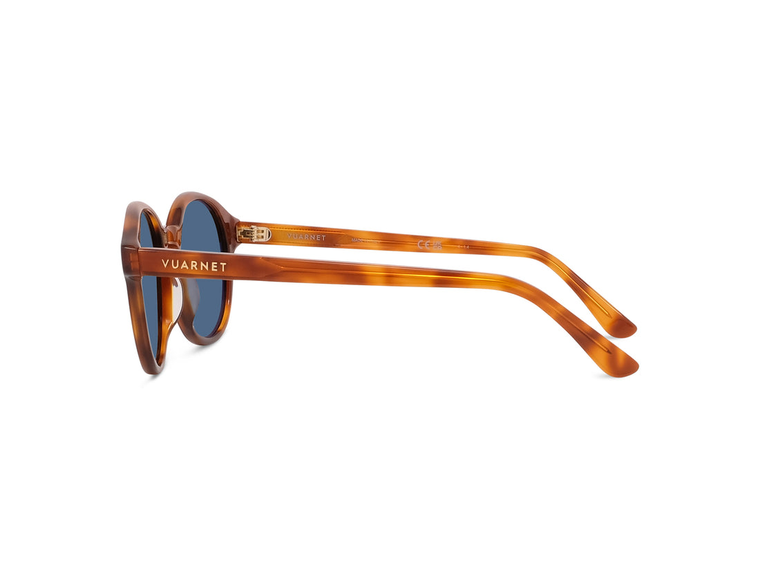 Sunglasses vuarnet belvedere 04 vu40013i 53d havana round unisex size 51mm - Detailed view