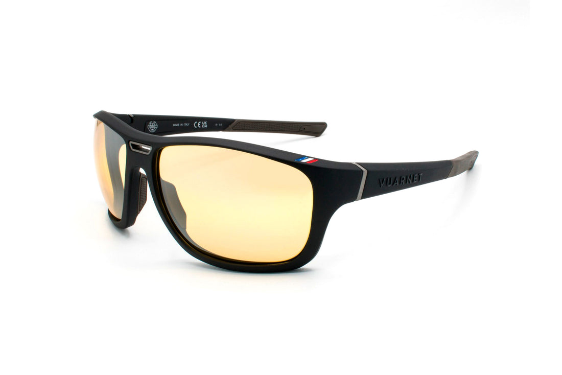 Occhiali da sole vuarnet racing 02 vu40021u 02l black rectangular masculino taglia 64mm - Vista principale