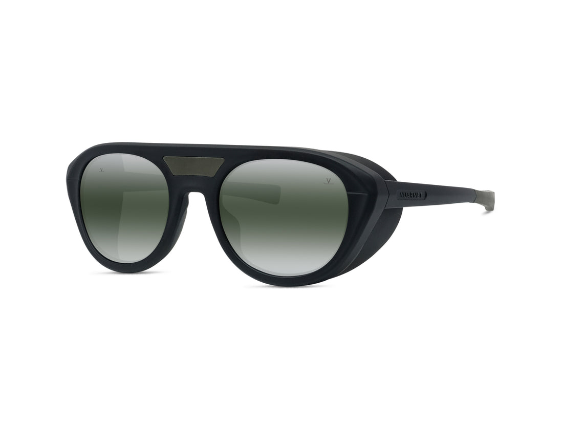 Occhiali da sole vuarnet ice 04 vu40052u 02c black round unisex taglia 53mm - Vista principale
