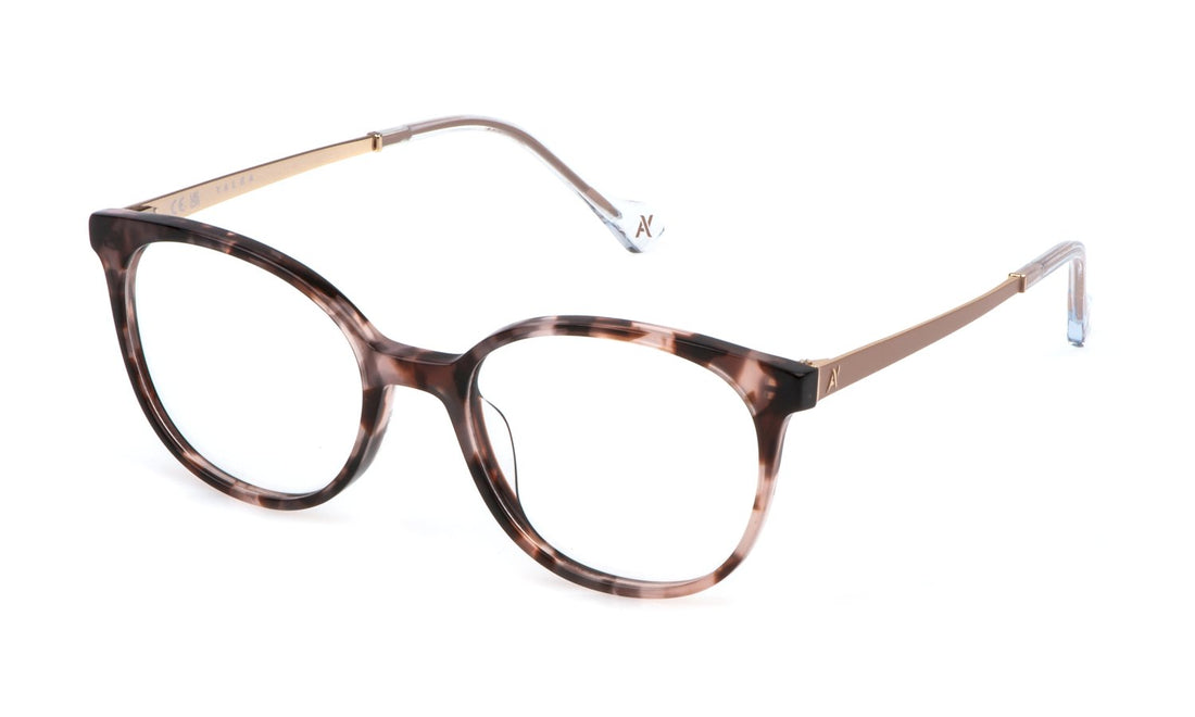 Prescription glasses yalea vya116 0xap marron pantos femenino size 52mm - Main view