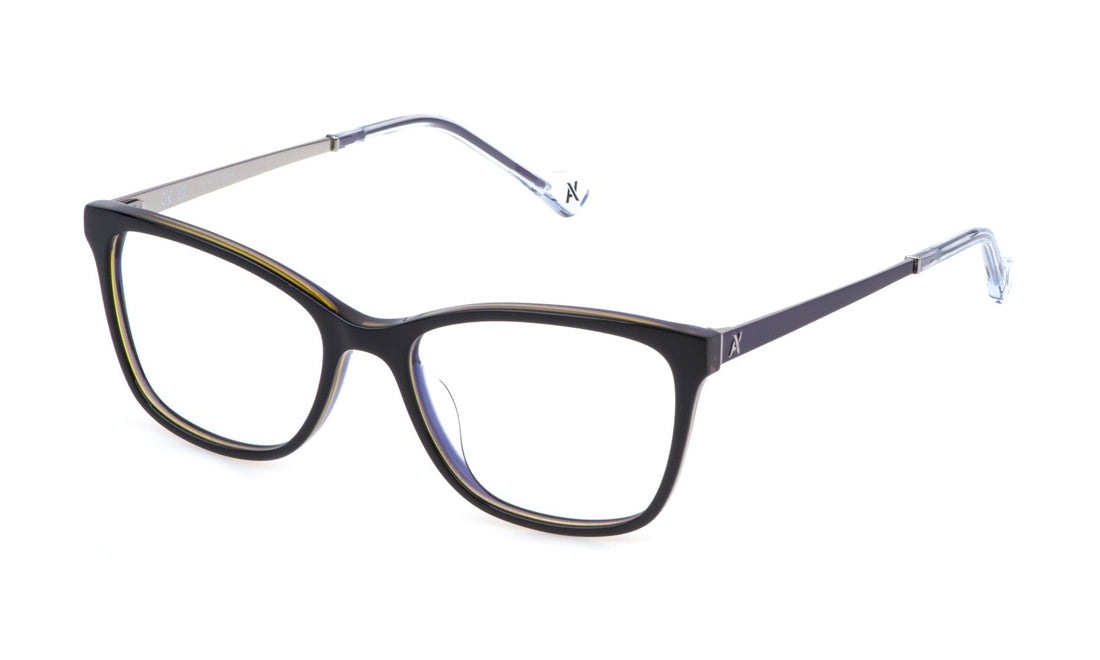 Prescription glasses yalea vya117l 0gbe negro square femenino size 51mm - Main view