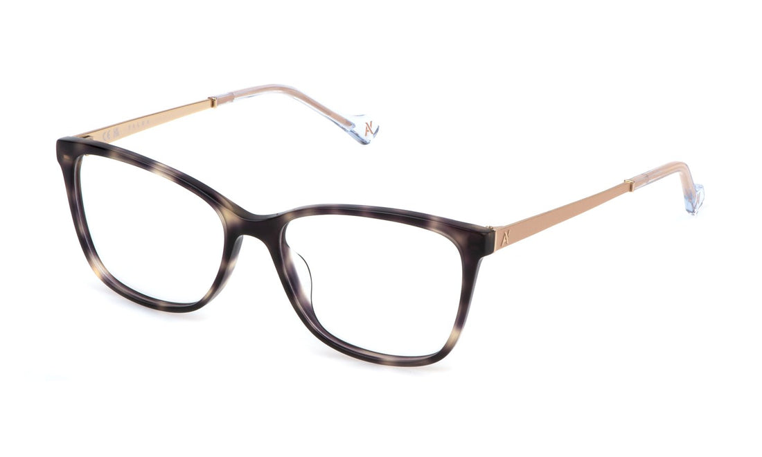 Óculos graduados yalea vya117l 07ux marron square femenino tamanho 51mm - Vista principal