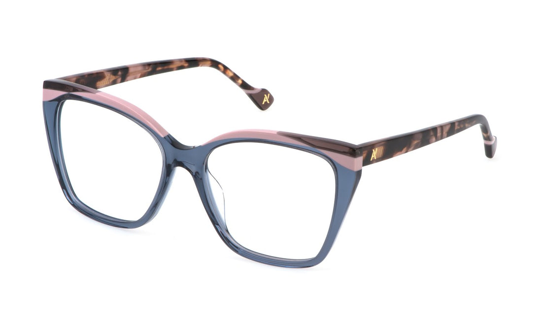 Prescription glasses yalea vya158v 04al gris butterfly femenino size 54mm - Main view