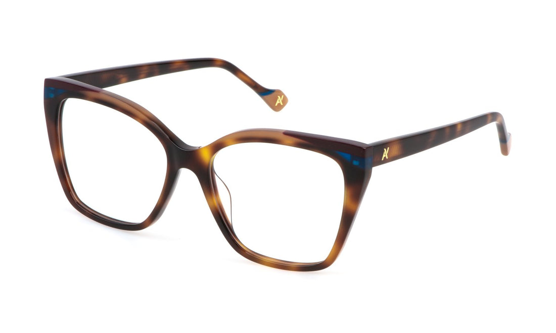 Prescription glasses yalea vya158v 0752 havana butterfly femenino size 54mm - Main view