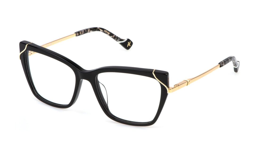 Prescription glasses yalea vya161 0700 negro butterfly femenino size 54mm - Main view