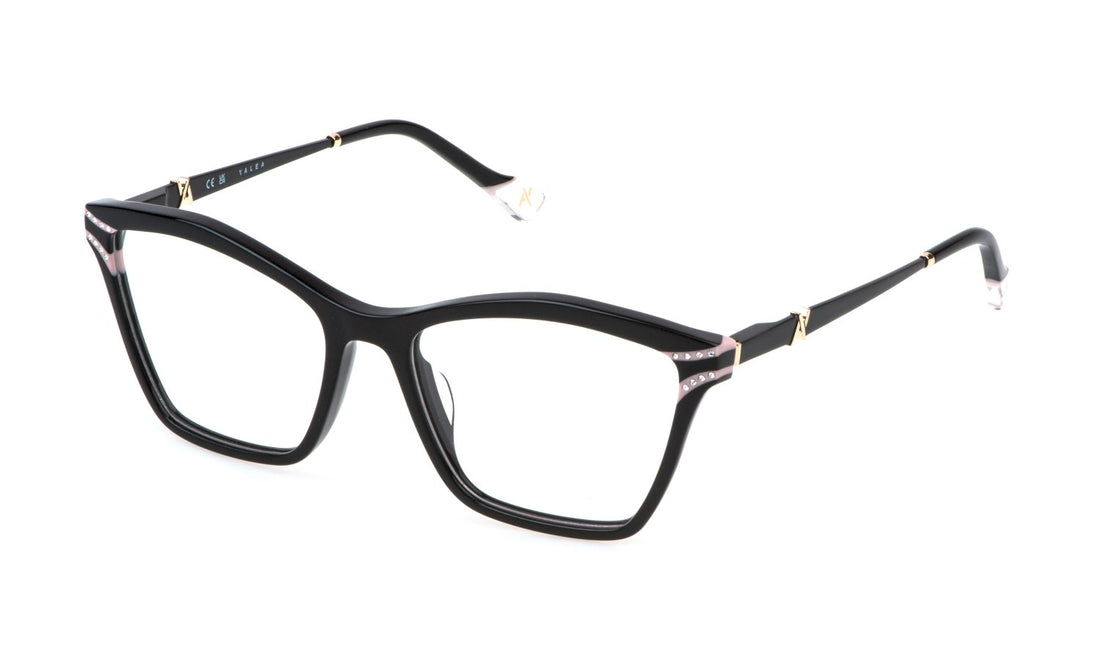 Prescription glasses yalea vya162s 700s negro geometric femenino size 54mm - Main view