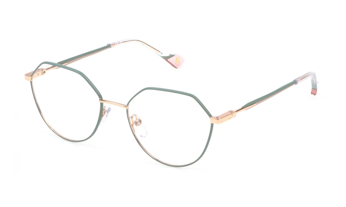 Prescription glasses yalea vya165 02am dorado geometric femenino size 54mm - Main view