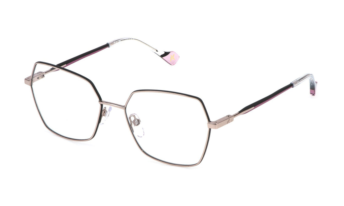 Prescription glasses yalea vya166 08ns dorado geometric femenino size 54mm - Main view